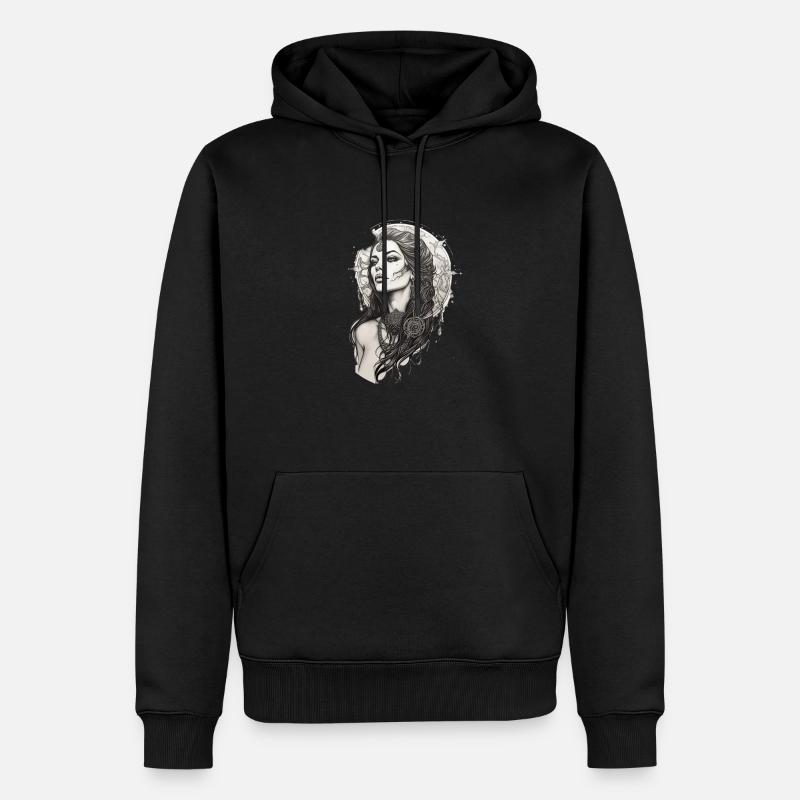 Morrigan from the Celtic - Männer Premium Bio Hoodie - Schwarz