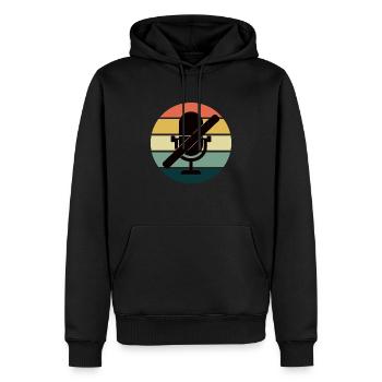 Du bist stumm geschaltet - Stille ist Gold - Männer Premium Bio Hoodie - Schwarz - Vorne - Nico (187cm)