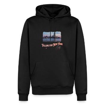New York City Skyline Tourist NYC State Lover - Männer Premium Bio Hoodie - Schwarz - Vorne - Nico (187cm)