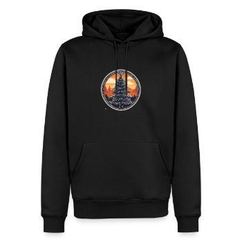 Christmas Tree Drawing Christmas - Men’s Premium Organic Hoodie - black - Front - Nico (187cm)