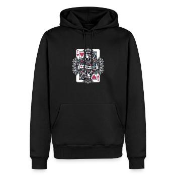 Königin Der Herzen T-shirt - Männer Premium Bio Hoodie - Schwarz - Vorne - Nico (187cm)