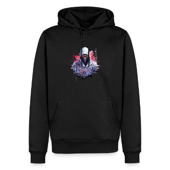 Ninja-Spiel Urbain City Life Mistery Shadow - Männer Premium Bio Hoodie - Schwarz - Vorne - Nico (187cm)