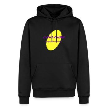 Couleurs complementaires 3 - Sweat à capuche Premium bio Homme - noir - Devant - Nico (187cm)