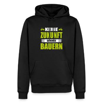 Keine Zukunft Ohne Bauern Landwirt Demo Bauerndemo - Männer Premium Bio Hoodie - Schwarz - Vorne - Nico (187cm)