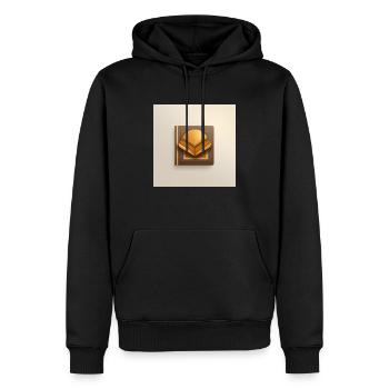 Modern burger - Männer Premium Bio Hoodie - Schwarz - Vorne - Nico (187cm)