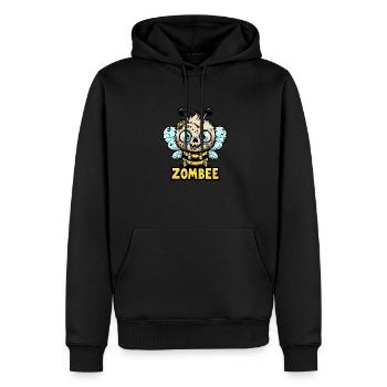 ZomBee - L'Abeille Zombie - Sweat à capuche Premium bio Homme - noir - Devant - Nico (187cm)