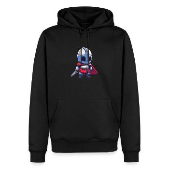 Tapferer Ritter im Comicstil für Kinder - Männer Premium Bio Hoodie - Schwarz - Vorne - Nico (187cm)
