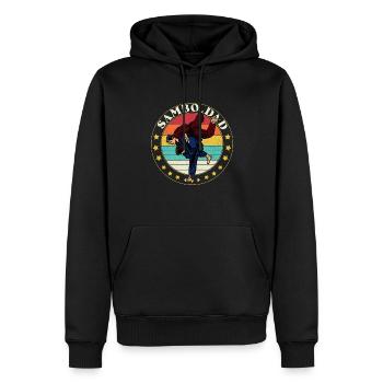 Compétition sportive de lutte de sambo Russie - Sweat à capuche Premium bio Homme - noir - Devant - Nico (187cm)