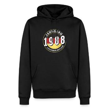 Limitierte Auflage Jahrgangs 1988 Jahrgang 1988 36 - Männer Premium Bio Hoodie - Schwarz - Vorne - Nico (187cm)