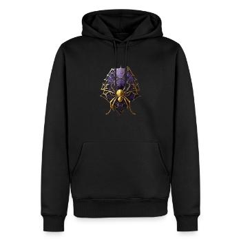 Araignée - Sweat à capuche Premium bio Homme - noir - Devant - Nico (187cm)