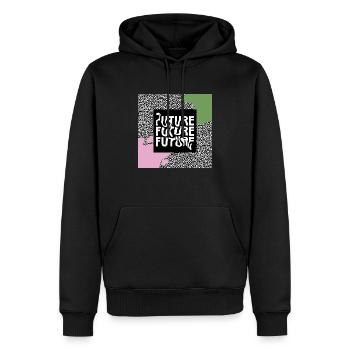 Future - Men’s Premium Organic Hoodie - black - Front - Nico (187cm)