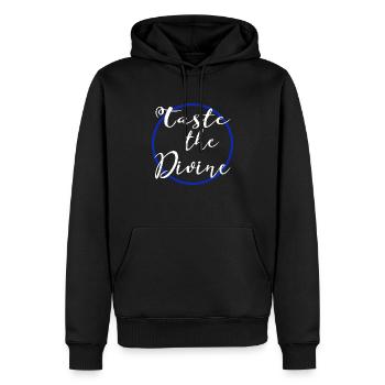 Gourmet Bliss Foodie Bliss Quote Birthday Geek - Men’s Premium Organic Hoodie - black - Front - Nico (187cm)