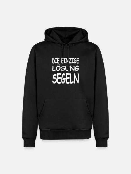 Segeln - Männer Premium Bio Hoodie - Schwarz