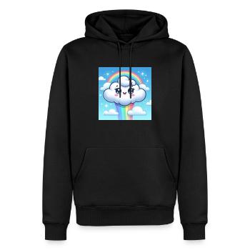 Every cloud should have its own rainbow - Men’s Premium Organic Hoodie - black - Front - Nico (187cm)