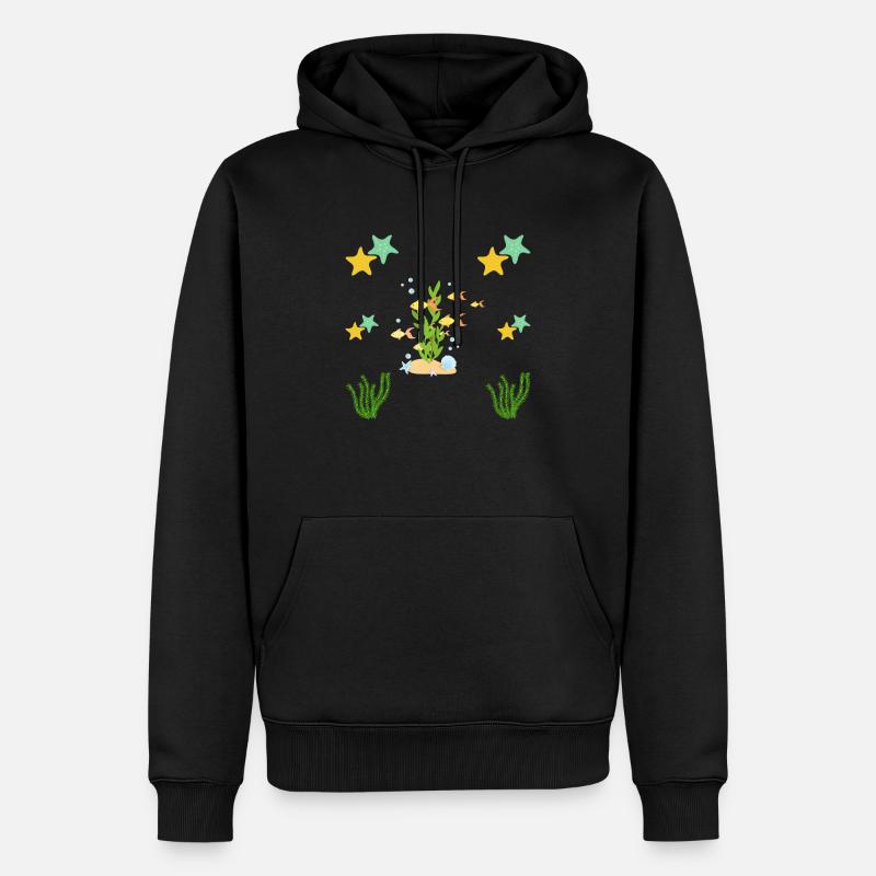 Sous la mer - Sweat à capuche Premium bio Homme - noir
