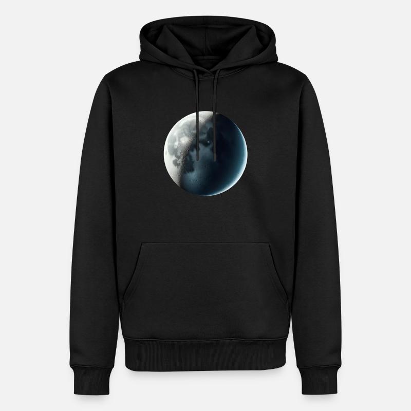 Croissant de lune croissant - Sweat à capuche Premium bio Homme - noir
