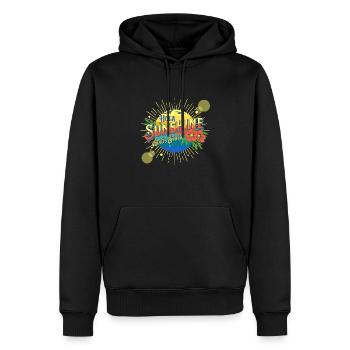 Latin Tropical Beach Summer Waves Sunny Vacation - Männer Premium Bio Hoodie - Schwarz - Vorne - Nico (187cm)