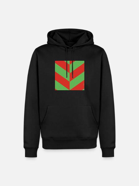 BLOW UP MOVIE: POP ART CUSHION 'DIAGONAL OP ART' - Men’s Premium Organic Hoodie - black