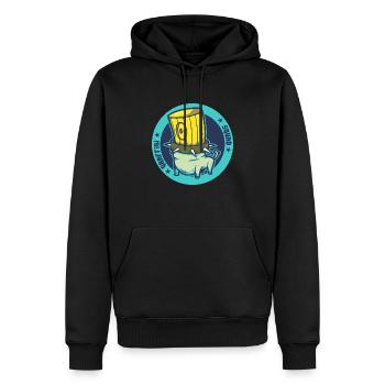 Graffiti-Truppe 2 - Männer Premium Bio Hoodie - Schwarz - Vorne - Nico (187cm)