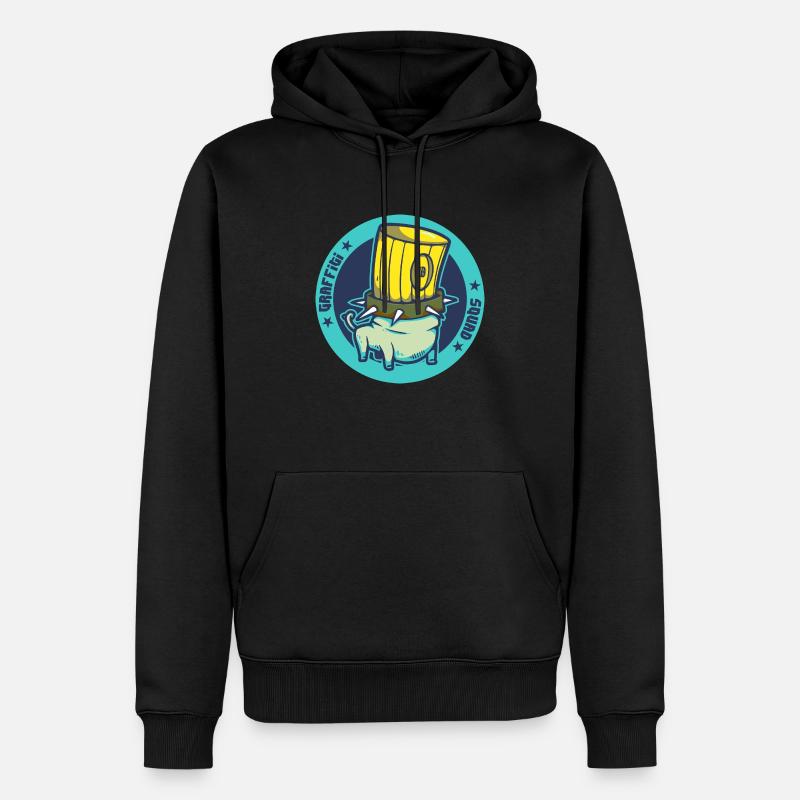 Graffiti-Trupp 1 - Männer Premium Bio Hoodie - Schwarz
