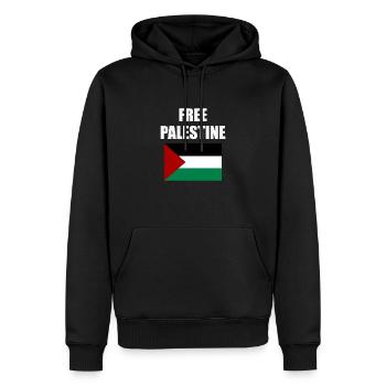 Befreit Palästina - Männer Premium Bio Hoodie - Schwarz - Vorne - Nico (187cm)