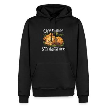 Offizielles Schlafshirt Wildcatbaby - Männer Premium Bio Hoodie - Schwarz - Vorne - Nico (187cm)