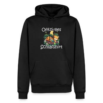 Offizielles Schlafshirt Wildcatbaby - Männer Premium Bio Hoodie - Schwarz - Vorne - Nico (187cm)