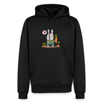 J´peux pas j’ai jardin - Sweat à capuche Premium bio Homme - noir - Devant - Nico (187cm)