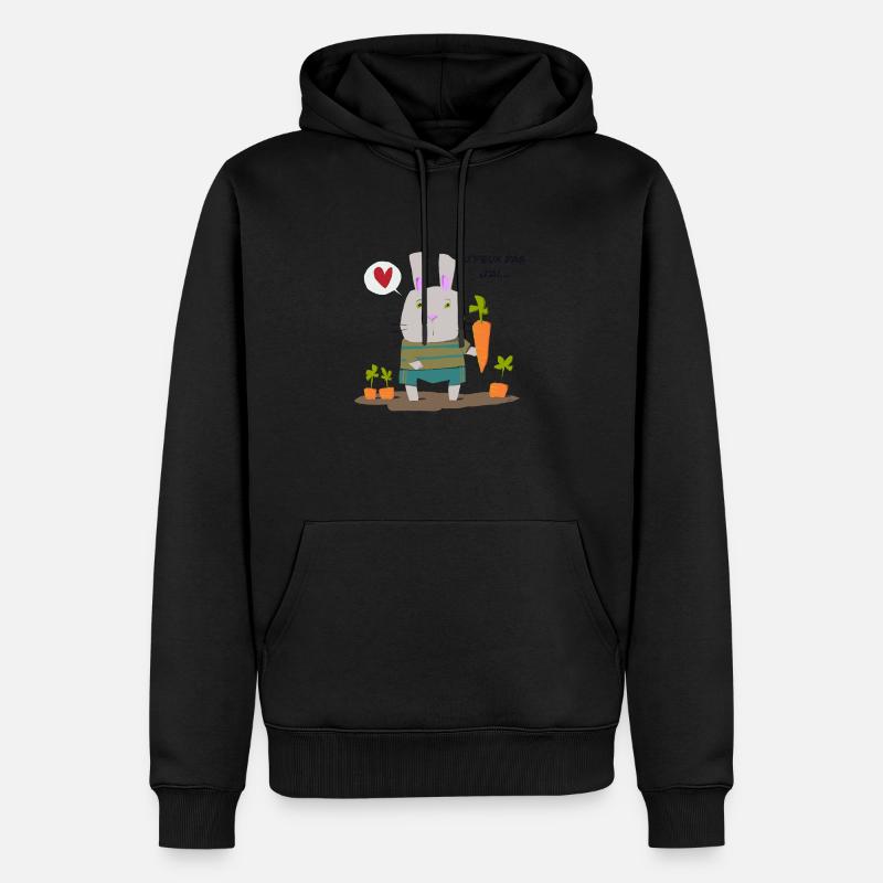 J´peux pas j’ai jardin - Sweat à capuche Premium bio Homme - noir