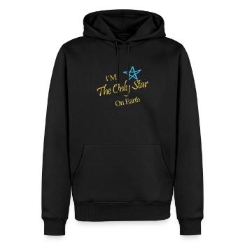 Only Star On Earth - Men’s Premium Organic Hoodie - black - Front - Nico (187cm)