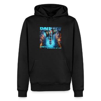 Dad is worthy of this Hammer - Men’s Premium Organic Hoodie - black - Front - Nico (187cm)