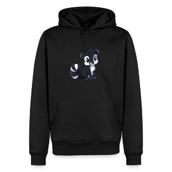 Adorable Skunk pour les amoureux des animaux - Sweat à capuche Premium bio Homme - noir - Devant - Nico (187cm)