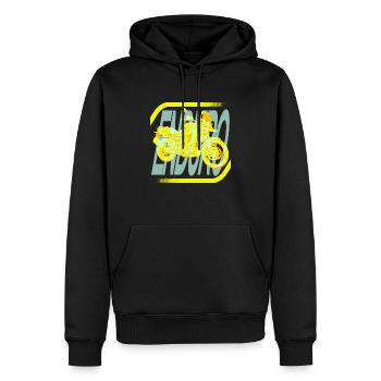 XThunder Enduro - Männer Premium Bio Hoodie - Schwarz - Vorne - Nico (187cm)