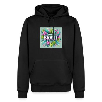 Team Braut - Männer Premium Bio Hoodie - Schwarz - Vorne - Nico (187cm)
