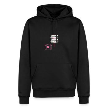 Holiday-Urlaub - Männer Premium Bio Hoodie - Schwarz - Vorne - Nico (187cm)
