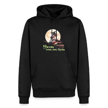 Hexen dürfen das 2024 02 - Männer Premium Bio Hoodie - Schwarz - Vorne - Nico (187cm)
