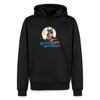 Witches are allowed to do this 2024 03 - Men’s Premium Organic Hoodie - black - Front - Nico (187cm)