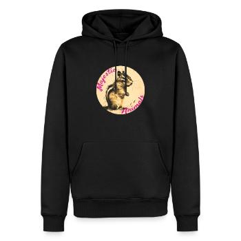 Animaux majestueux : Tamia vif - Sweat à capuche Premium bio Homme - noir - Devant - Nico (187cm)