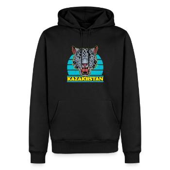 Kasachstan Astana National Tier Herkunft UdSSR - Männer Premium Bio Hoodie - Schwarz - Vorne - Nico (187cm)