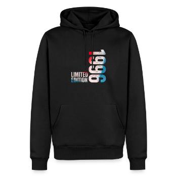Geburtstagsgeschenk 1996 Limitierte Auflage 1996 - Männer Premium Bio Hoodie - Schwarz - Vorne - Nico (187cm)