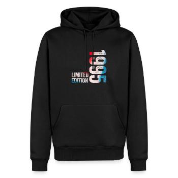 1995 Birthday Gift 1995 Limited Edition - Men’s Premium Organic Hoodie - black - Front - Nico (187cm)
