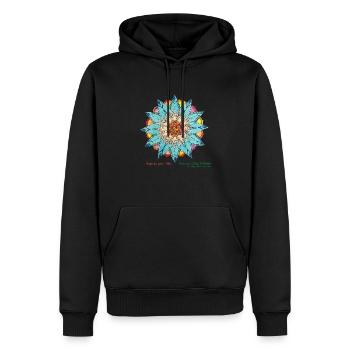 Express your life - Sweat à capuche Premium bio Homme - noir - Devant - Nico (187cm)