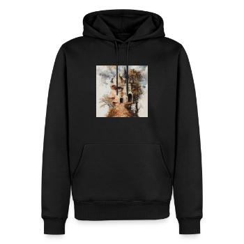 Märchen Schloß Traumwelt Burg Mystik - Männer Premium Bio Hoodie - Schwarz - Vorne - Nico (187cm)