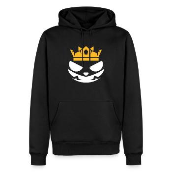 speed king demon - Sweat à capuche Premium bio Homme - noir - Devant - Nico (187cm)