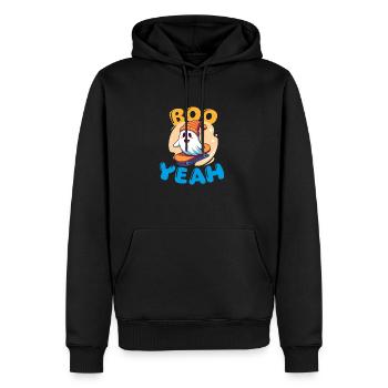 BooYeah Fun Halloween Motiv - Männer Premium Bio Hoodie - Schwarz - Vorne - Nico (187cm)