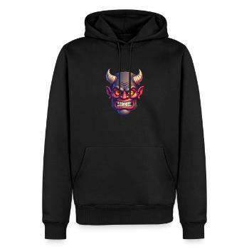 Halloween Demon Devil Head - Men’s Premium Organic Hoodie - black - Front - Nico (187cm)