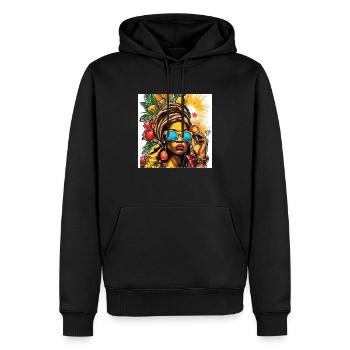 DUQUESA DE ANGOLA - Männer Premium Bio Hoodie - Schwarz - Vorne - Nico (187cm)