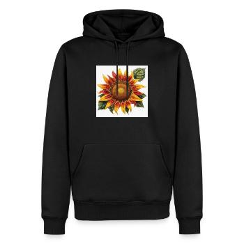 As the Sun came back - Männer Premium Bio Hoodie - Schwarz - Vorne - Nico (187cm)