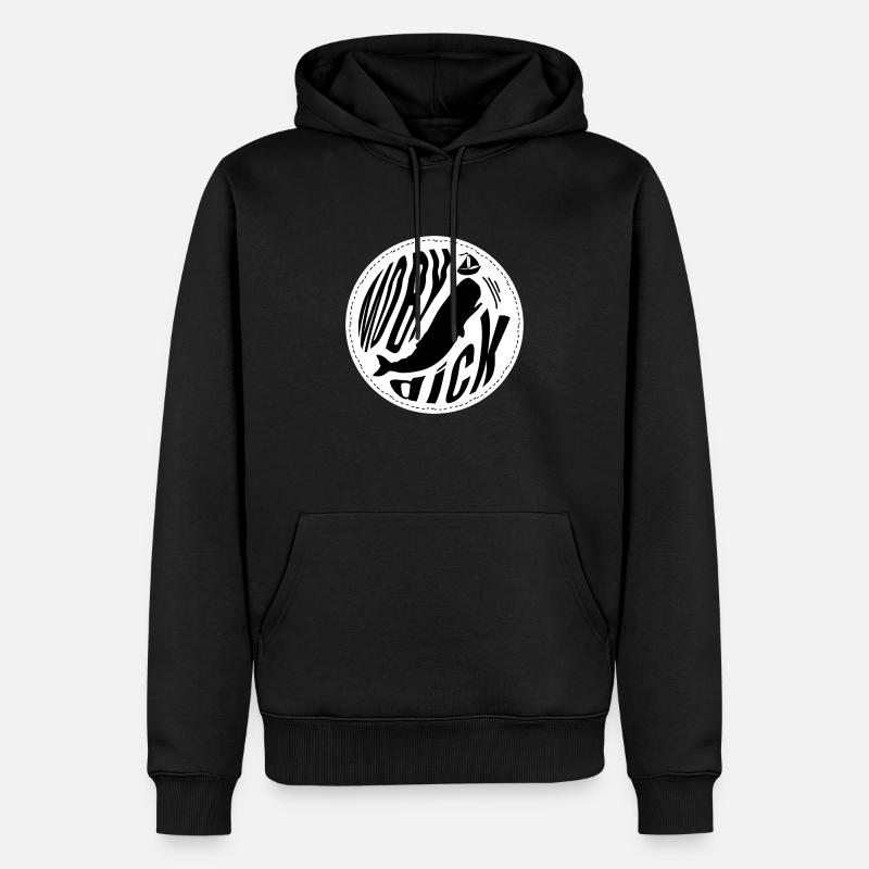 Moby Dick - Sweat à capuche Premium bio Homme - noir