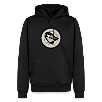 Coal Tit - Men’s Premium Organic Hoodie - black - Front - Nico (187cm)